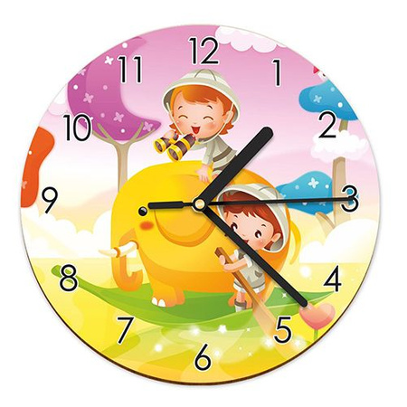 WOODEN WALL CLOCK FOR CHILDREN