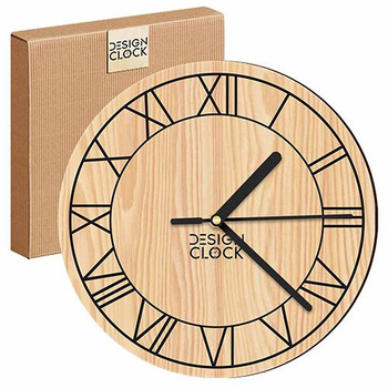 BLACK LOFT WOODEN WALL CLOCK