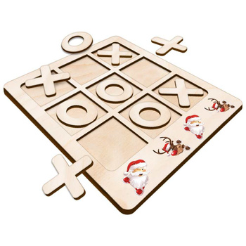 TIC TACK TOE GAME SANTA AND THE REINDEER