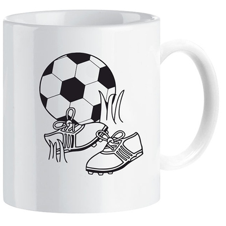 Football sports mug for a footballer