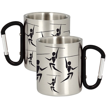 METAL MUG FOR A PLAYER JAVELIN THROW