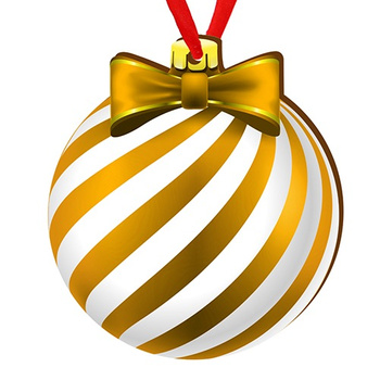 Wooden bauble for the Christmas tree