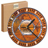 WALL CLOCK WOODEN IRON