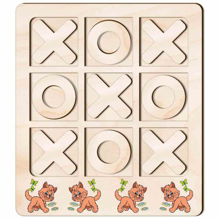 TIC TACK TOE GAME CAT KITTEN
