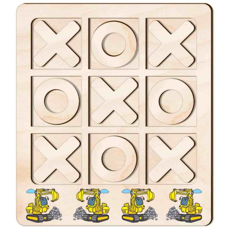 TIC TACK TOE GAME EXCAVATOR MACHINE