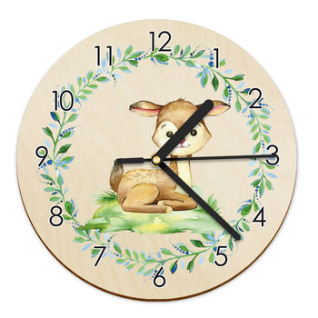 WOODEN WALL CLOCK FOR CHILDREN