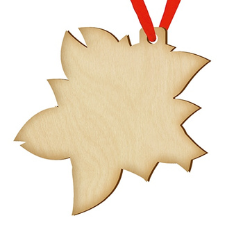 Wooden bauble for the Christmas tree