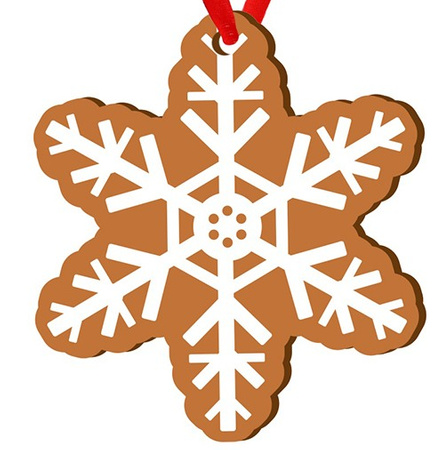 Wooden bauble for the Christmas tree