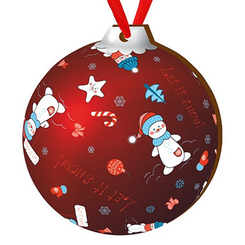 Wooden bauble for the Christmas tree