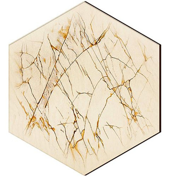 WOODEN DECORATIVE PANEL FOR A WALL HEXAGON