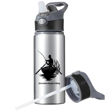 MUG SPORTS BOTTLE WATER BOTTLE WITH STRAW WITH HANDLE SURVIVAL 