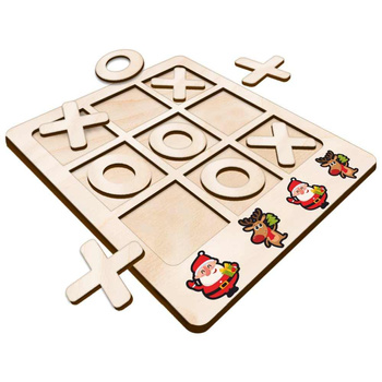 TIC TACK TOE GAME REINDEER AND SANTA