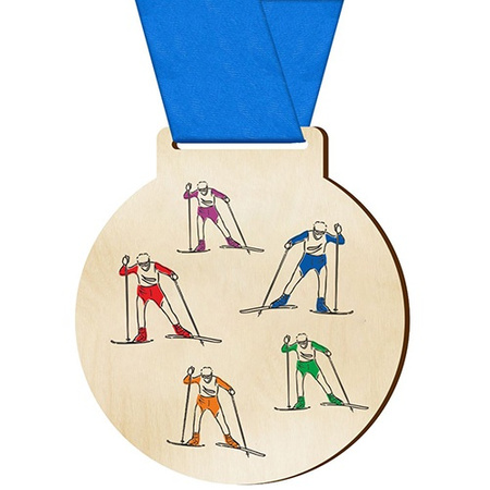 Medal sportowy biegi narciarskie