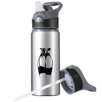 MUG SPORTS BOTTLE WATER BOTTLE WITH STRAW WITH HANDLE SURVIVAL