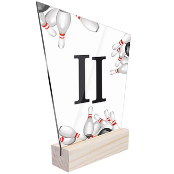 2 miejsce Statuetka sportowa kręglarstwo kręgle 