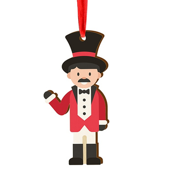 Bombka drewniana na choinkę