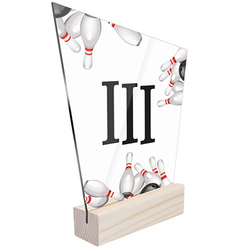 3 miejsce Statuetka sportowa kręglarstwo kręgle 