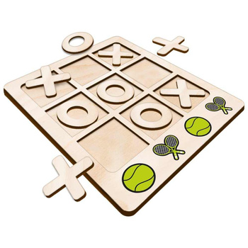 GRA KÓŁKO KRZYŻYK PIŁKA I RAKIETKI 