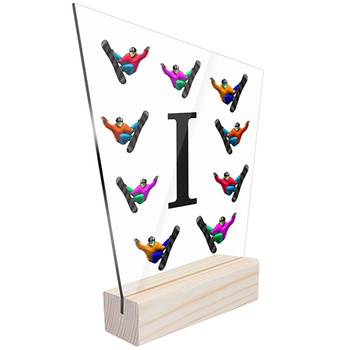 1 miejsce Statuetka sportowa snowboard dla snowboardzisty