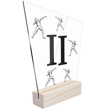 2 miejsce Statuetka sportowa pchnięcie kulą 