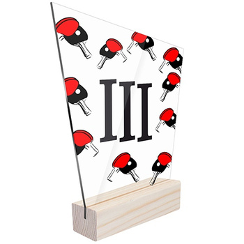 3 miejsce Statuetka sportowa tenis stołowy dla tenisisty stołowego