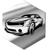 LUSTRZANY PANEL DEKORACYJNY NA ŚCIANĘ HEKSAGON