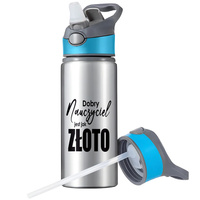 KUBEK BIDON SPORTOWY BUTELKA NA WODĘ SŁOMKĄ UCHWYTEM SURVIVAL