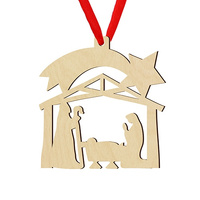 Bombka drewniana na choinkę