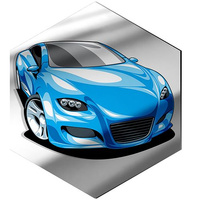 LUSTRZANY PANEL DEKORACYJNY NA ŚCIANĘ HEKSAGON