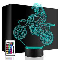 LAMPKA NOCNA Motocross Cross Enduro Engine 3D LED + PILOT