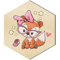 DREWNIANY PANEL DEKORACYJNY NA ŚCIANĘ HEKSAGON