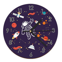 ZEGAR NA ŚCIANĘ ŚCIENNY DLA DZIECI DREWNIANY