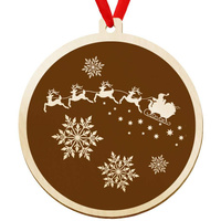 Bombka drewniana na choinkę