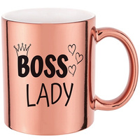 Kubek różowy lustrzany BOSS LADY