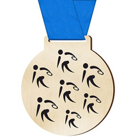 Medal sportowy rzut dyskiem dla zawodnika