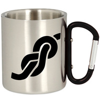 METALOWY KUBEK TURYSTYCZNY Z KARABIŃCZYKIEM