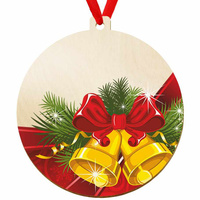 Bombka drewniana na choinkę