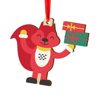 Bombka drewniana na choinkę