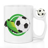 KUBEK UCHWYT PIŁKA NOŻNA dla Fana PIŁKI NOŻNEJ PIŁKARZ 