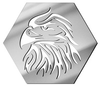 LUSTRZANY PANEL DEKORACYJNY NA ŚCIANĘ HEKSAGON