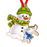 Bombka drewniana na choinkę