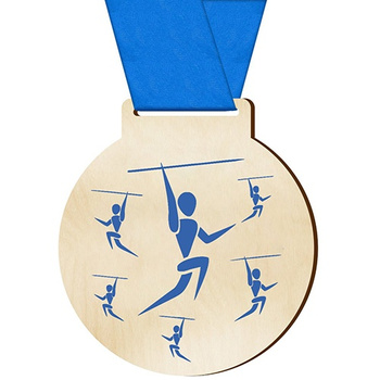 Medal sportowy rzut oszczepem dla zawodnika