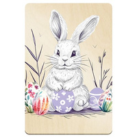 DREWNIANA KARTKA ŚWIĄTECZNA NA WIELKANOC