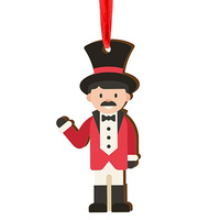 Bombka drewniana na choinkę